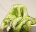 OLIVE -2 Tone Thick Fake Faux Fur Shaggy Long Pile - 64" Width For Coats Costumes Scarfs Rugs Crafts Decor - Quilting, Pillows, Throws,