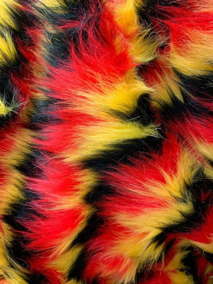 TRIBAL 3 TONE - Multi Color Costume Coat Fabric - Sold By Yard - For Blankets Fashion Clothing Coats - Scarfs Rugs Crafts Decor