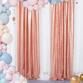 BLUSH - Sequin Backdrop Curtains - 2 Panels - Baby Shower Backdrop Glitter Backdrop Sequin Backdrop for Wedding