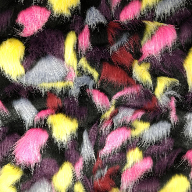 TRIBAL - Multi Color Costume Coat Fabric - Sold By Yard - For Blankets Fashion Clothing Coats - Scarfs Rugs Crafts Decor