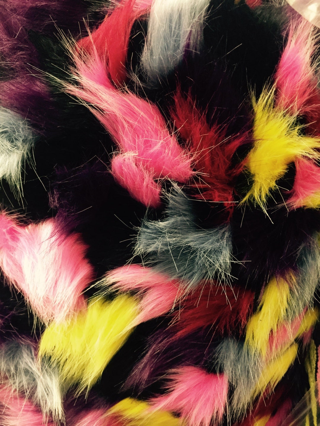 TRIBAL - Multi Color Costume Coat Fabric - Sold By Yard - For Blankets Fashion Clothing Coats - Scarfs Rugs Crafts Decor