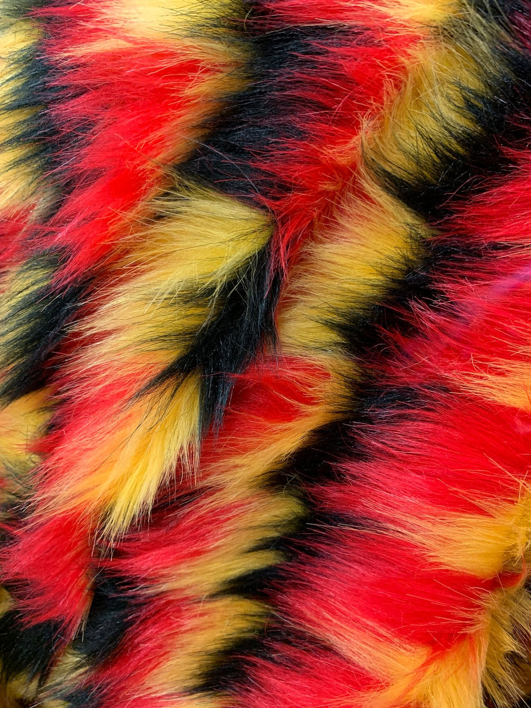 TRIBAL 3 TONE - Multi Color Costume Coat Fabric - Sold By Yard - For Blankets Fashion Clothing Coats - Scarfs Rugs Crafts Decor
