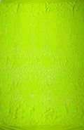 NEON GREEN - Luxury Fashion Design with Sequins Embroider on a 4 Way Stretch Mesh Fabric-Sold by The Yard.