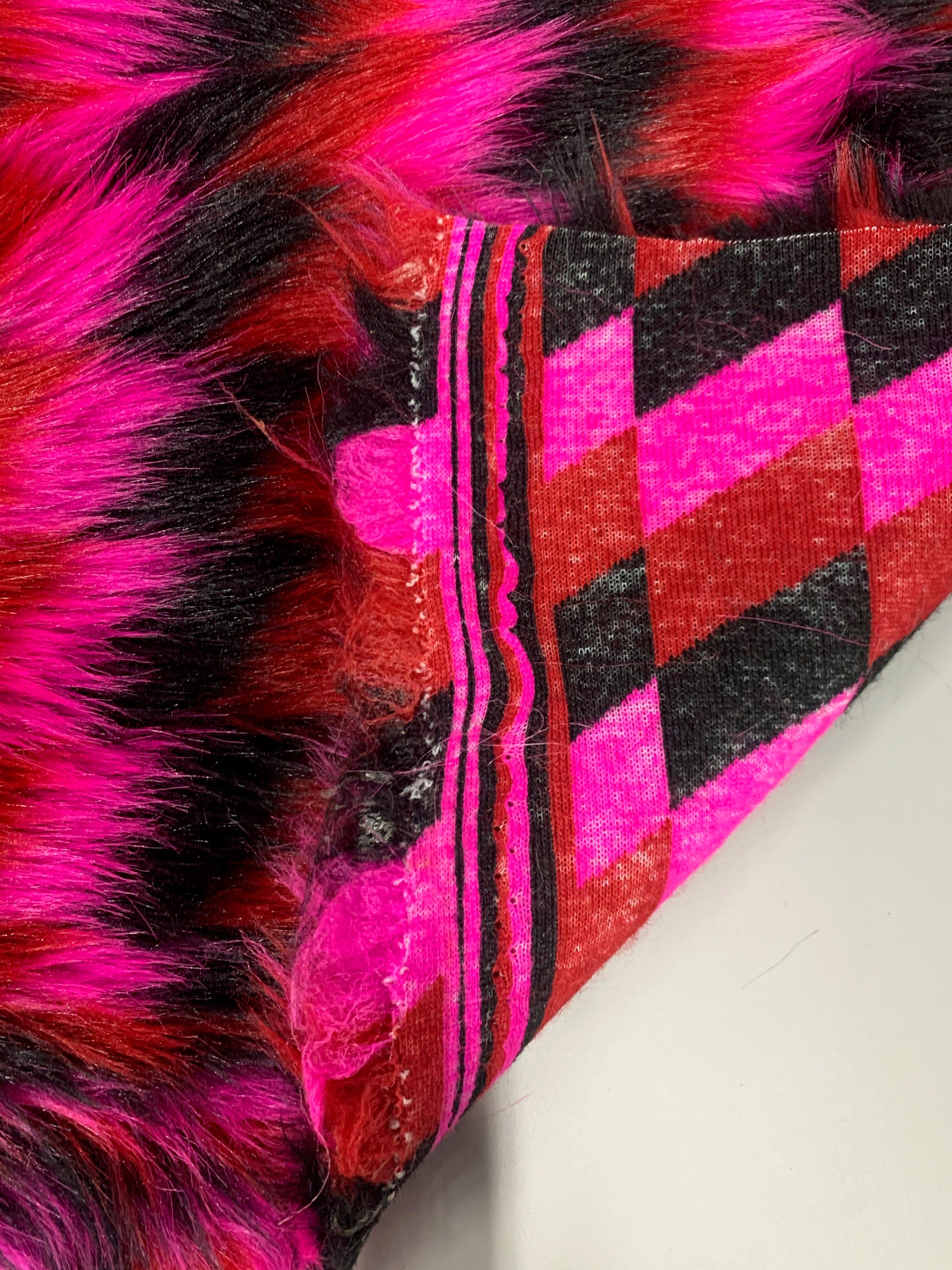 TRIBAL 3 TONE - Multi Color Costume Coat Fabric - Sold By Yard - For Blankets Fashion Clothing Coats - Scarfs Rugs Crafts Decor