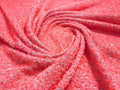 5mm Sequins on a Stretch Velvet 2-Way Stretch Sold By The Yard. Neon Coral For Prom Dress Evening Wedding Bridal Gowns