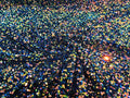 5mm Sequins on a Stretch Velvet 2-Way Stretch Sold By The Yard. Rainbow Iridescent Black For Prom Dress Evening Wedding Bridal Gowns