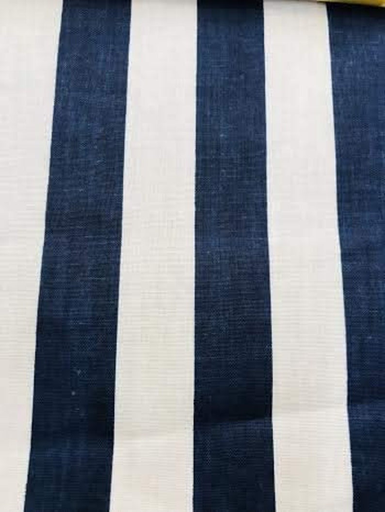 1" Stripe Poly Cotton Fabric Sold By The Yard.