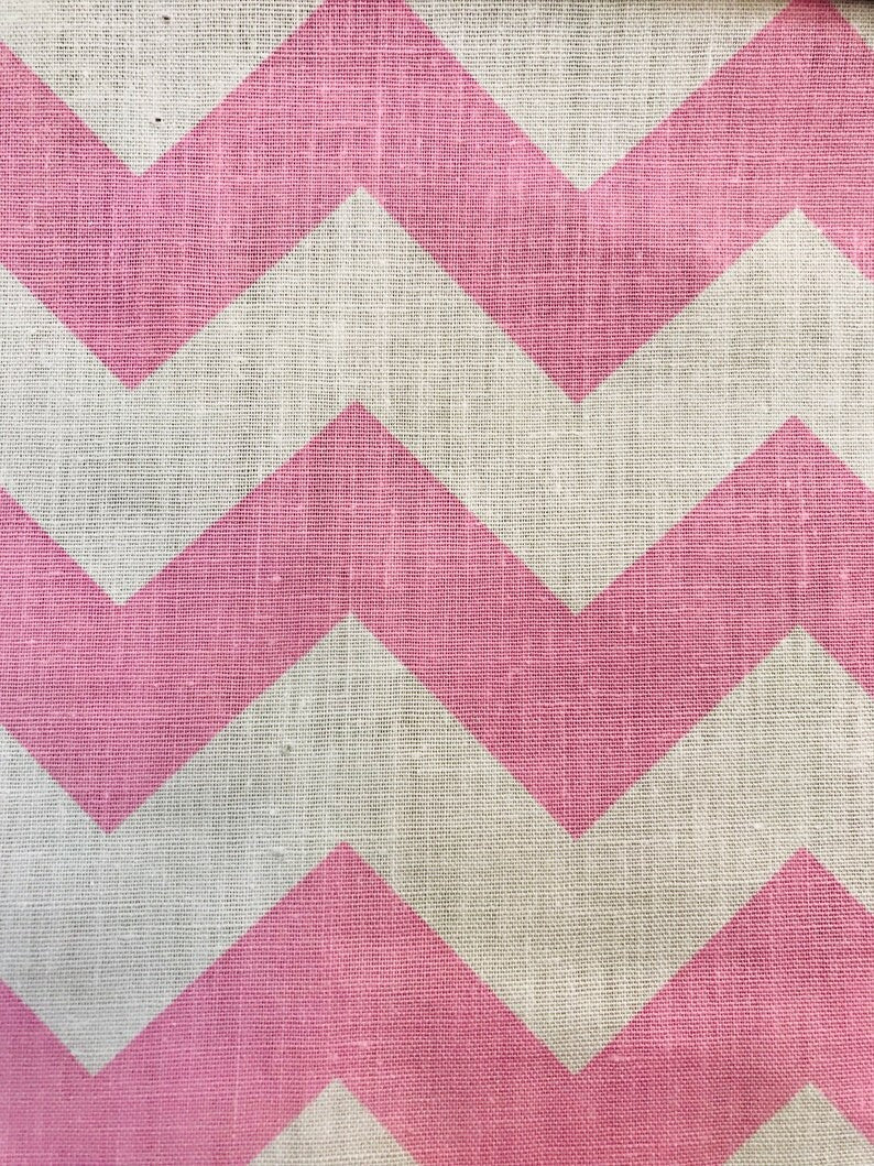 1 Inch Chevron Zig Zag Poly Cotton Fabric - Sold By The Yard