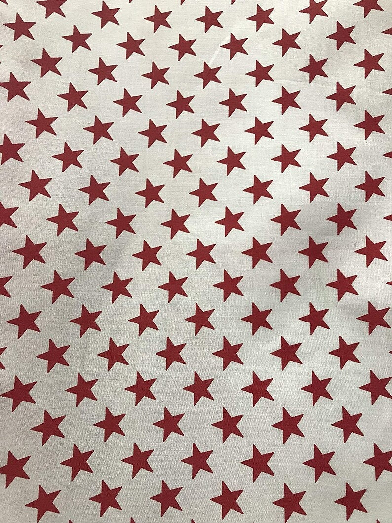 American Stars Poly Cotton 58' Wide Fabric Sold by The Yard USA Patriotic