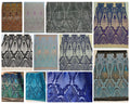 Iridescent Top Nouch Geometric Fashion Sequin Design on a 4 Way Stretch Mesh Fabric-Prom-Sold by The Yard.