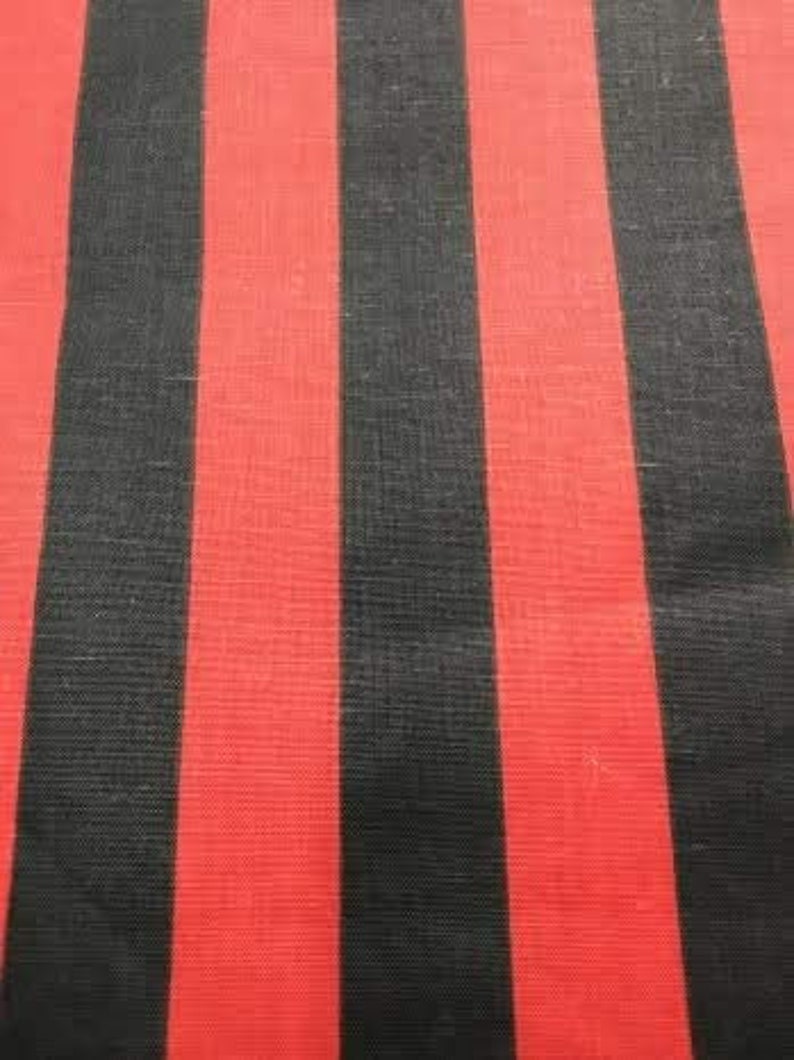 1" Stripe Poly Cotton Fabric Sold By The Yard.