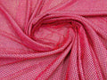 RHINESTONES - High Fashion - Rhinestones On Soft Stretch Fish Net Fabric 45" Wide -Sold by The Yard. Fuchsia