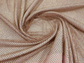 RHINESTONES - High Fashion - Rhinestones On Soft Stretch Fish Net Fabric 45" Wide -Sold by The Yard. Dusty Rose
