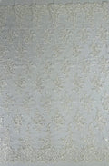 Corded Floral Design Embroidery On a Mesh Lace With Sequins and Cord-Dresses-Fashion-Prom-Nightgown-Sold By The Yard Ivory