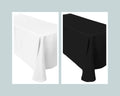 96" Rectangular Polyester Poplin Washable Tablecloth, Stain and Wrinkle Resistant Table Cover Fabric Table Cloth for Dinning, Kitchen, Party
