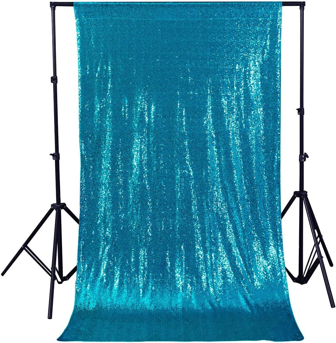 Sequin Backdrop 1 Panel 4FTx9FT Christmas Party Backdrop Curtains Glitter Photo Background for Wedding Baby Shower Stage Decorations