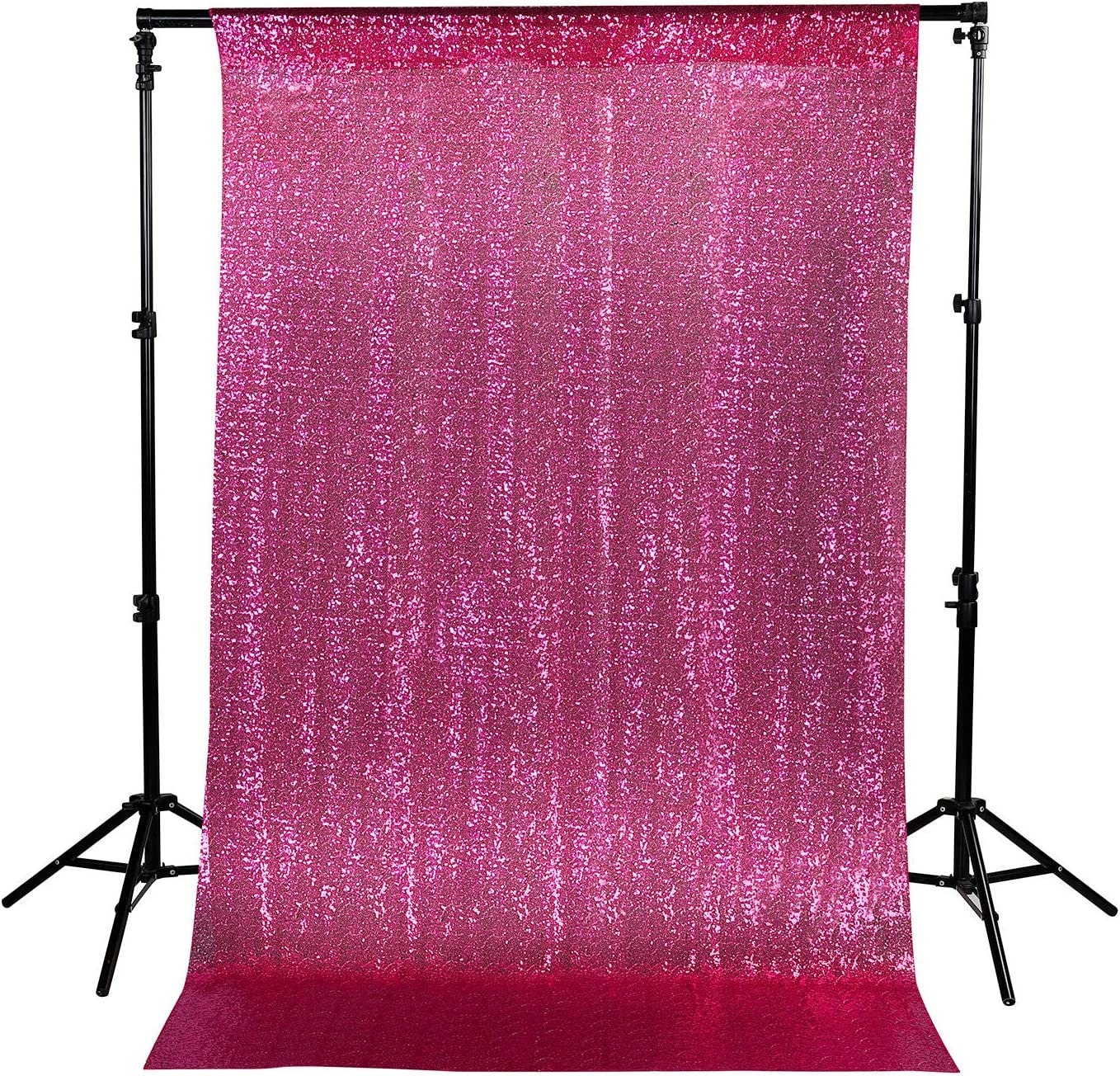 Sequin Backdrop 1 Panel 4FTx9FT Christmas Party Backdrop Curtains Glitter Photo Background for Wedding Baby Shower Stage Decorations
