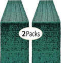 4 Pack -- Hunter Green Table Runners - Sequin Table Runner Glitter Table Runner for Birthday Party, Supplies Decorations ( 4 Pack )