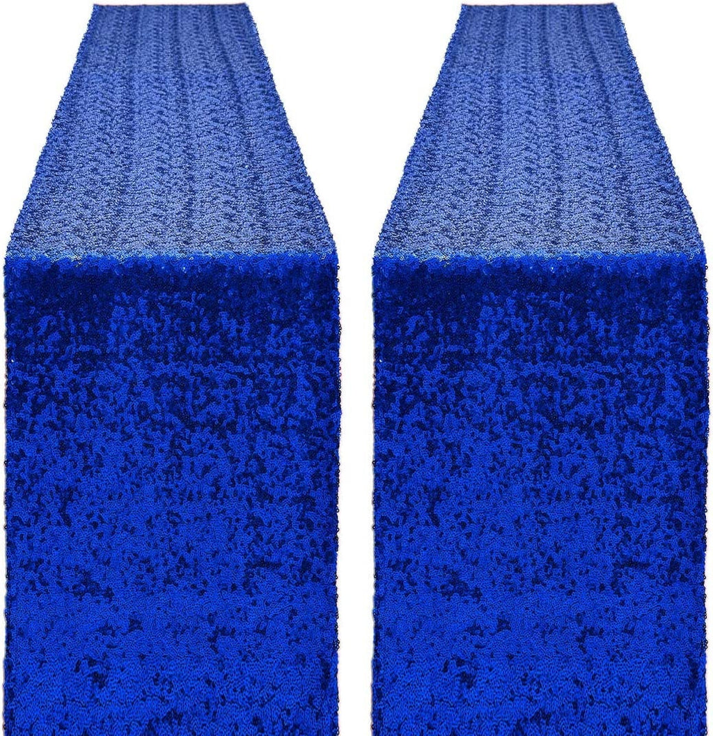4 Pack -- Royal Table Runners - Sequin Table Runner Glitter Table Runner for Birthday Party, Supplies Decorations ( 4 Pack )