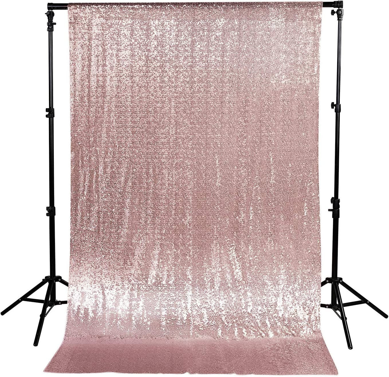 Sequin Backdrop 1 Panel 4FTx9FT Christmas Party Backdrop Curtains Glitter Photo Background for Wedding Baby Shower Stage Decorations
