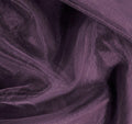 Polyester Soft Light Weight, Sheer, See Through Crystal Organza Fabric Sold By The Yard. Eggplant