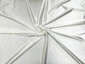Shiny Polyester Spandex Fabric Stretch 58" Wide Sold by The Yard. Off White