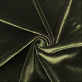SPANDEX VELVET - Stretch Velvet Fabric for Sewing Apparel Costumes Craft, Sold By The Yard. Dk Olive