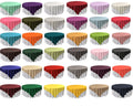 Overlay Polyester Poplin Washable Square Tablecloth, Stain and Wrinkle Resistant Table Cover Dinning, Kitchen, Party, Holiday