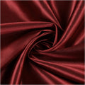 Charmeuse Bridal Solid Satin Fabric for Wedding Dress Fashion Crafts Costumes Decorations Silky Satin 58” Sold By Yard Maroon