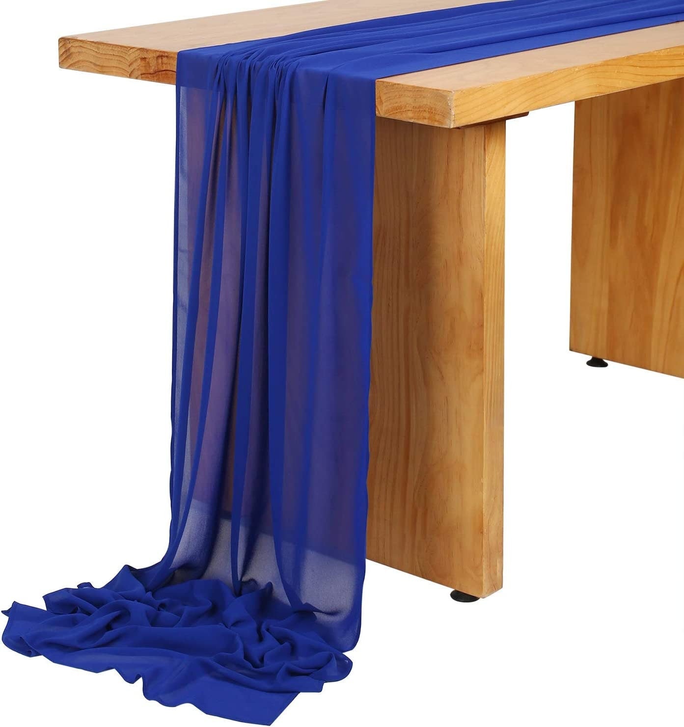 Chiffon Table Runner 2 Pack Elegant Sheer Table Runner 29"X10ft Long Rustic Table Runners for Wedding Bridal Shower Table