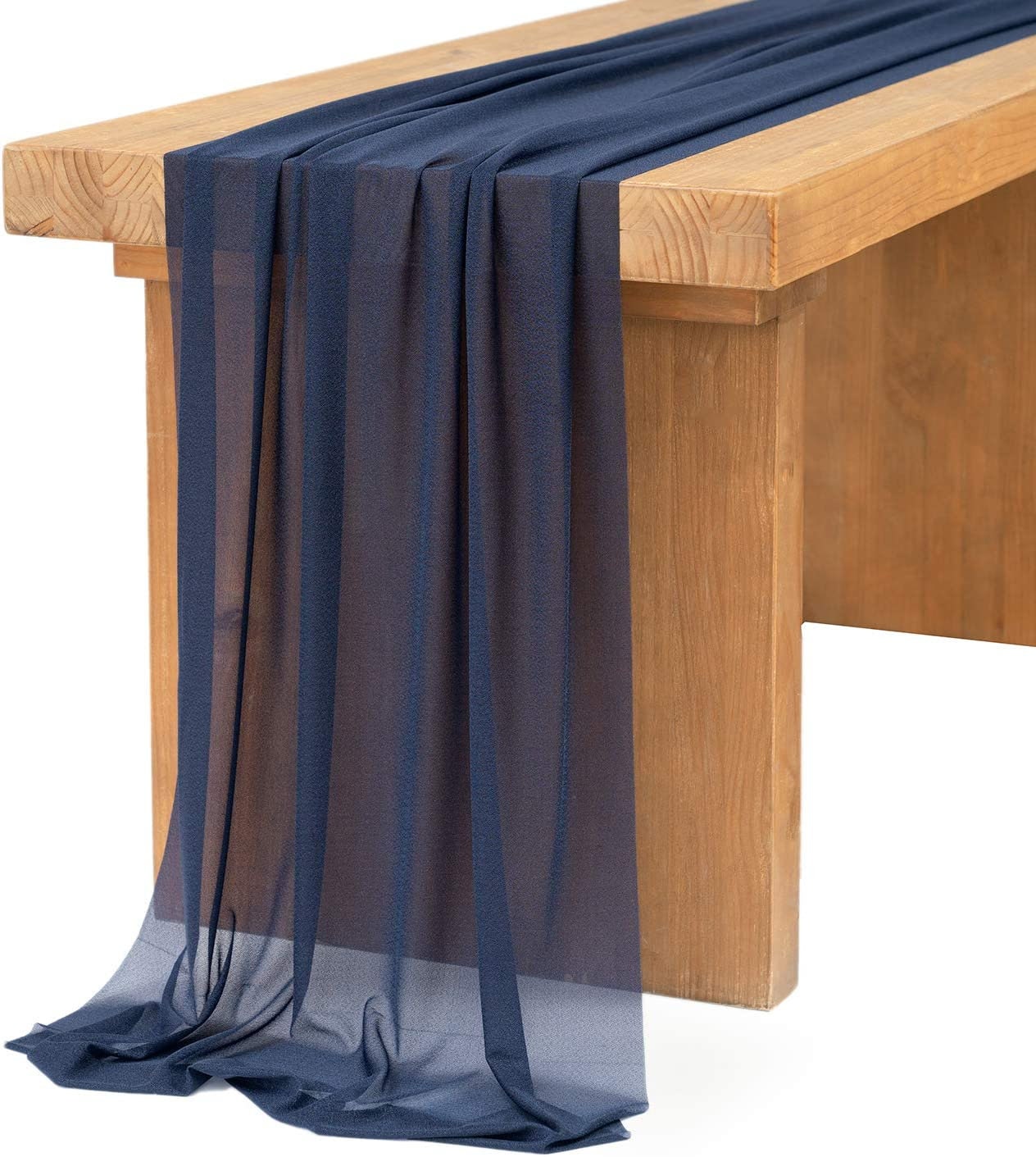 Chiffon Table Runner 2 Pack Elegant Sheer Table Runner 29"X10ft Long Rustic Table Runners for Wedding Bridal Shower Table