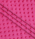 MINKY - Baby Blanket Crafts Decor Ultra Soft Cuddling - Minky Dimple Dot Soft Cuddle Fabric - Craft Fabrics Sold by The Yard. Hot Pink