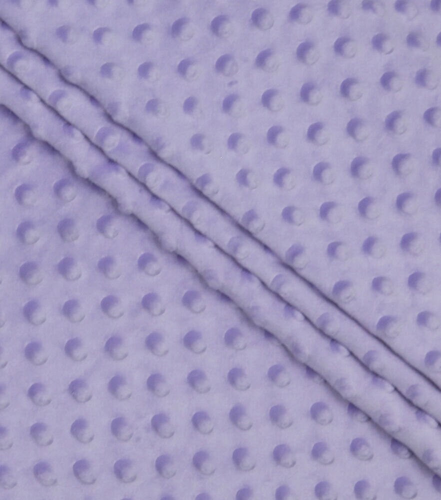 MINKY - Baby Blanket Crafts Decor Ultra Soft Cuddling - Minky Dimple Dot Soft Cuddle Fabric - Craft Fabrics Sold by The Yard. Lilac