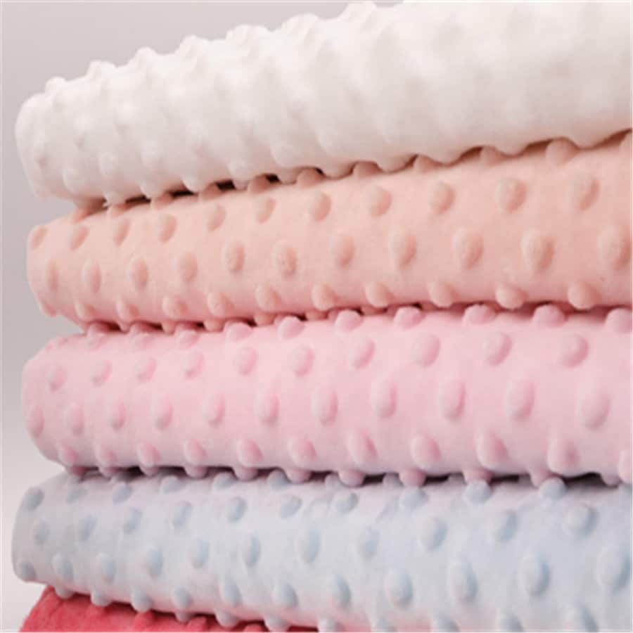MINKY - Baby Blanket Crafts Decor Ultra Soft Cuddling - Minky Dimple Dot Soft Cuddle Fabric - Craft Fabrics Sold by The Yard. Purple
