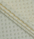 MINKY - Baby Blanket Crafts Decor Ultra Soft Cuddling - Minky Dimple Dot Soft Cuddle Fabric - Craft Fabrics Sold by The Yard. Ivory