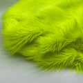 Solid Shaggy Faux Fur Fabric - Sold By Yard - 60" Width For Coats Costumes Scarfs Rugs Crafts Decor - Quilting, Pillows, Throws, Neon Yellow