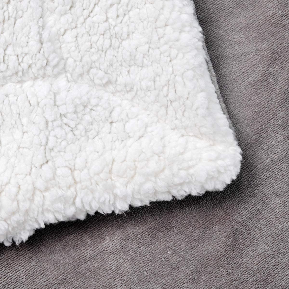 Sherpa Fabric By Yard - Cuddle Minky Sherpa Fleece Lamb Wool Design Fabric - IVORY - For Throw Blanket, Super Soft Mink Fleece Couch Blanket