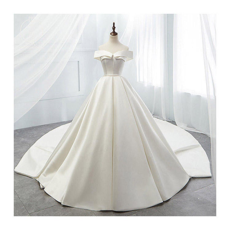 CORAL - Heavy Bridal Satin Fabric Silky Poly Wedding Dress By Yard For Prom Dress Ball Gown Formal Evening Gowns, Satin Gowns
