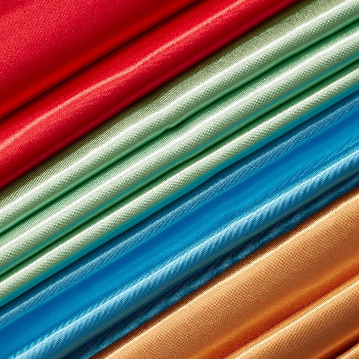 ORANGE - Heavy Bridal Satin Fabric Silky Poly Wedding Dress By Yard For Prom Dress Ball Gown Formal Evening Gowns, Satin Gowns