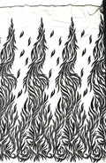 BLACK - Fire Feather Designs Embroider Sequins and Heavy Beaded On a Mesh Lace Fabric-Sold by The Yard-