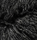 ALPACA - BLACK - Faux Fur Long Pile Curly Fabric Alpaca - Sold By The Yard - For Blankets Fashion Clothing Coats - Scarfs Rugs Crafts Decor