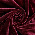 SPANDEX VELVET - Stretch Velvet Fabric for Sewing Apparel Costumes Craft, Sold By The Yard. Burgundy